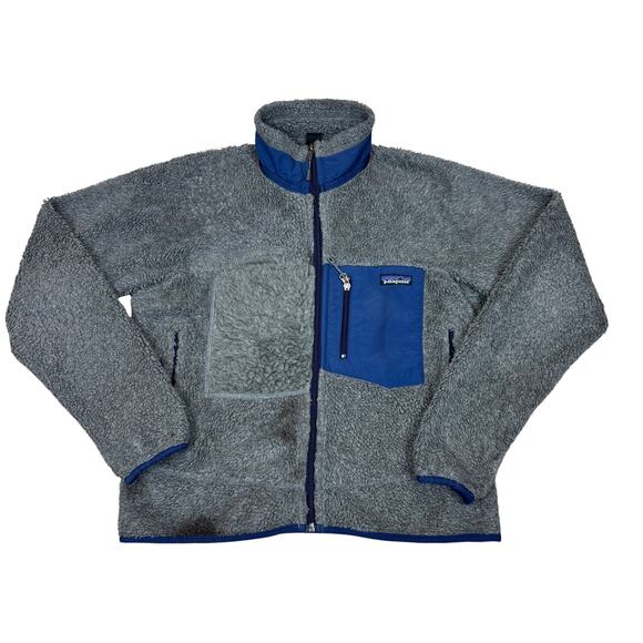 VTG 90s Patagonia Retro X Deep Pile Full Zip Sweater Jacket Men's XS Distressed